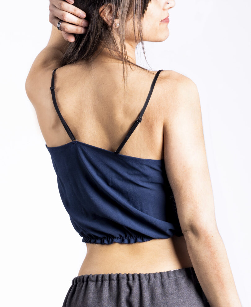 Crop-top azul - Imagen 3