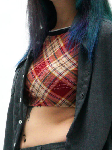 Crop top con cremallera - Imagen 2