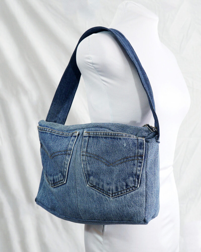 Bolso tejano upcycling
