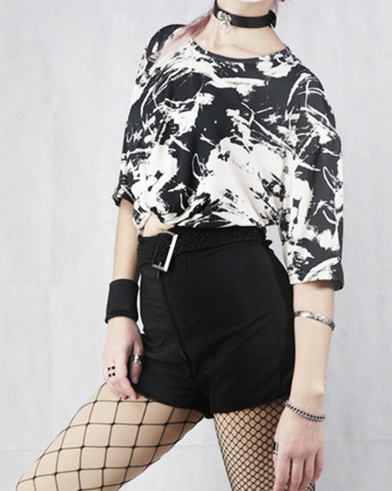 Camiseta grunge x - Imagen 3