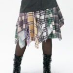 Grunge skirt drapeada
